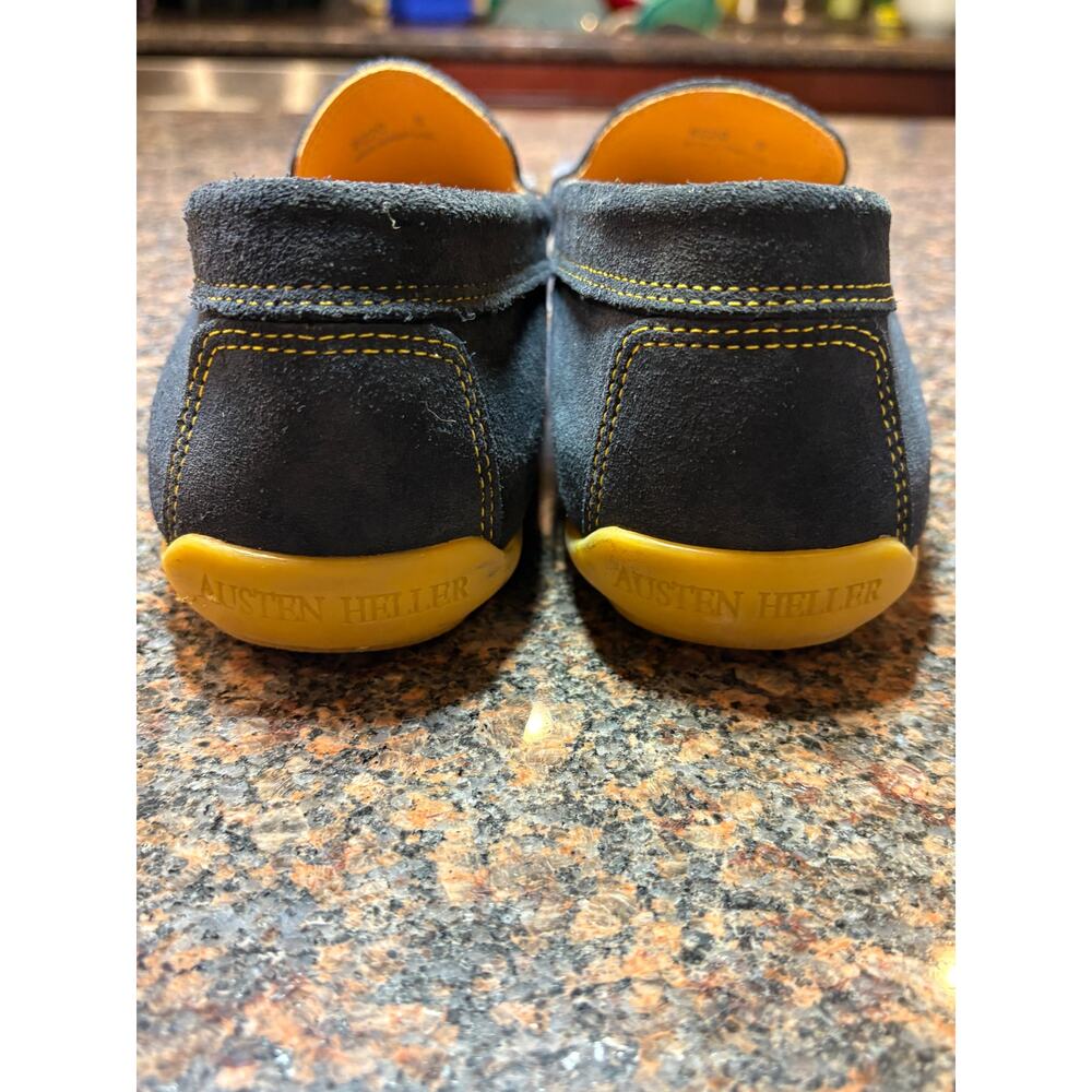 Austen Heller Men's Navy Driving Loafers Moc Toe Size 8 Excellent Cond - Picture 6 of 10